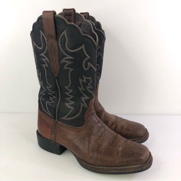 ACME Shoes Acme Ac22 Vintage Tall Mens Blackbrown Leather Western